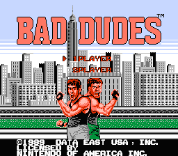 Bad Dudes title screenshot